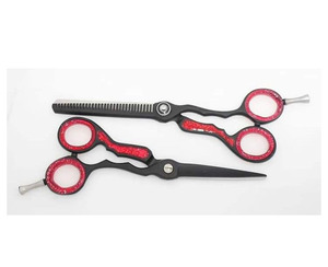 Tijeras de Peluquería Profesionales de Acero Inoxidable de Grado Industrial, con Mango Largo para Diestros, 28 Dientes, para Salón de Belleza, OEM - Product Image 4