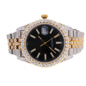 Reloj Mecánico de Lujo para Hombre, Estilo Hip Hop, Personalizable, con Diamantes Moissanite VVS Blancos, Esfera de Cristal con Visualización Analógica - Product Image 5