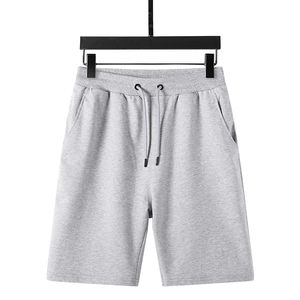 Shorts en coton pour hommes, taille élastique, style streetwear décontracté, en tissu molletonné French Terry, vente en gros - Product Image 4