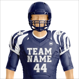 เสื้อฟุตบอลอเมริกันแบบระบายอากาศพิมพ์ลายแบบซับลิเมชั่นคุณภาพพรีเมียม - ชุดยูนิฟอร์มโพลีเอสเตอร์ 100% คุณภาพสูงสำหรับผู้ชาย - Product Image 4