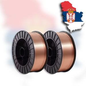 Fil de soudage MIG cuivré (AWS A5.18 ER70S-6) pour le marché serbe : support OEM ODM, bobine et emballage en tambour - Product Image 1