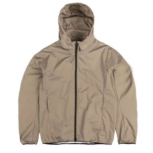 Veste coupe-vent à capuche pour homme, couleur unie, décontractée, pour l'extérieur, printemps, coupe régulière, en polyester, fermeture éclair - Product Image 4