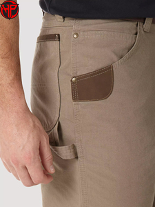 Shorts cargo décontractés pour hommes, 100% coton toile, logo personnalisé imprimé, pantalon court pour l'extérieur, short de travail - Product Image 6