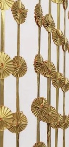 Iron Art Metal Flower Wall Decor, Abstract Lotus Leaf Room Divider, or Decorative Metal <b>Screen</b> <b>Partitions</b> Festival Decoration - Product Image 3