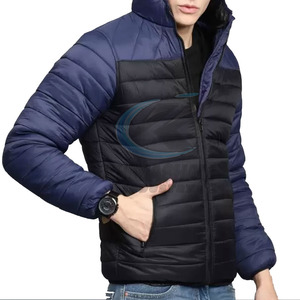 Factory Winter New Arrival <b>Hooded</b> <b>Long</b> Sleeve <b>Puffer</b> Men's <b>Jacket</b> with Customized Front Logo Breathable & Eco-Friendly - Product Image 5