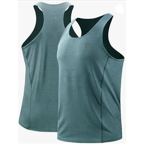 Débardeur pour homme de haute qualité, respirant, 100% coton, pour la salle de sport, la remise en forme et l'entraînement, avec fonction de séchage rapide - Product Image 1