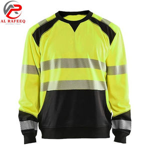 Sweat-shirt de travail à prix abordable pour hommes, col rond, haute visibilité, réfléchissant, en polaire, pour l'hiver, modèle vierge pour femmes, vente en gros 2026 - Product Image 4