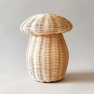 Panier à fruits avec couvercle, décoration de chambre pour filles et garçons, paniers en rotin durables - Product Image 3