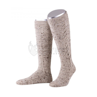 Chaussettes Alpines Bavaroises de Qualité Supérieure, Tricot Doux, Accessoire Traditionnel pour Festival