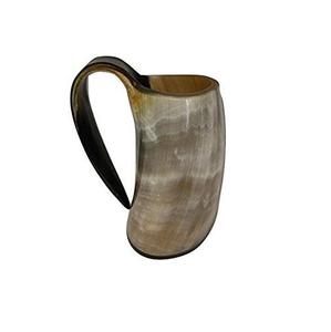 Mugs en corne de viking originaux, faits à la main, portables, pour pique-nique, fête, boisson, qualité authentique, corne naturelle, mug à bière ou à vin, personnalisable - Product Image 3