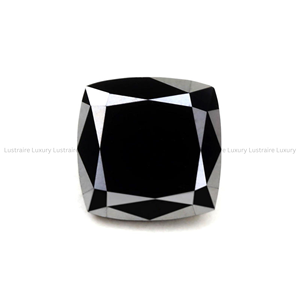 Lustraire Luxury 4.50 X 4.50 MM Diamante Suelto Natural Negro Oscuro Opaco de Corte Cojín para Joyería, Anillos y Colgantes, Gujarat - Product Image 3