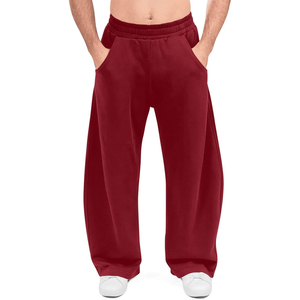 Pantalones Deportivos de Algodón Marrón para Hombre, Marca Harry Johnson Production, con Cierre de Cordón, Cintura Elástica, Bolsillos Laterales, Estilo Casual Elegante para Otoño - Product Image 3