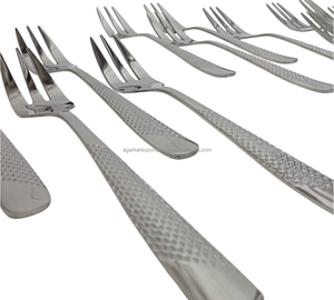 Ensemble de 12 fourchettes modernes et durables en acier inoxydable, robustes, multifonctionnelles, polies miroir, pour desserts, usage hôtelier et restaurant - Product Image 6