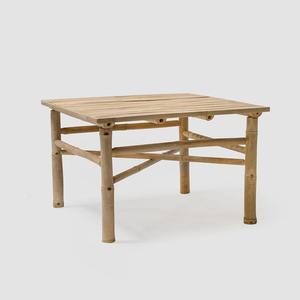 Wholesale Square Bamboo Coffee <b>Table</b> Low Tea <b>Table</b> Outdoor Garden Patio <b>Balcony</b> Bistro Furniture Eco Natural Wood Side <b>Table</b> - Product Image 1