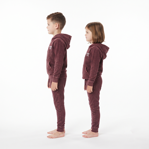 Conjunto de Sudadera con Capucha y Pantalón de Chándal de Algodón con Lavado Ácido para Niños, Unisex, al por Mayor, con Estampado Personalizado, Ropa Deportiva para Niños - Product Image 4