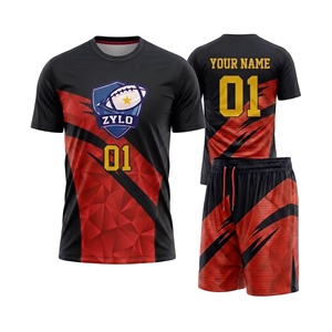 Custom <b>Athletic</b> 7v7 Flag Football Youth Short Sleeve Uniform Compression Jersey - Product Image 5
