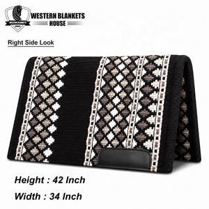 Luxury New Zealand Wool <b>Heavy</b> Horse Show Pad Handmade Western Saddle Pad OEM Available for <b>Heavy</b> Horses Equestrian Riding OEM - Product Image 2