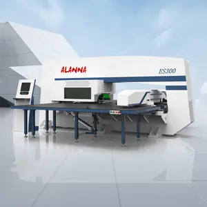 Alanna ES300 mesin pukulan Turret CNC Servo, 32 stasiun Servo penuh CNC Turret Punch Press