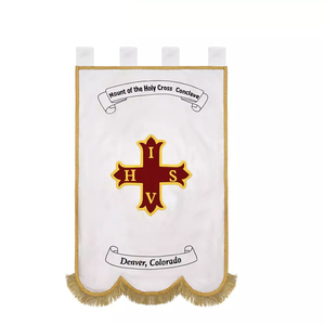 Bannière de Bienvenue Vintage de la Franc-Maçonnerie, Drapeau Mystique du Sanctuaire des Nobles, Broderie de Haute Qualité, Bannières Maçonniques Brodés - Product Image 1