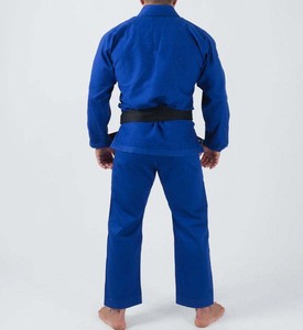 Kimono de Judo Azul Personalizado para Hombre, 100% Algodón, Corte Regular, con Logotipo Impreso por Transferencia Térmica, Ropa de Artes Marciales para Adultos - Product Image 4