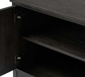 Cómoda Kirana Hecha de Madera de Caoba Sólida de Alta Calidad con Acabado Negro para Uso en Interiores. - Product Image 4