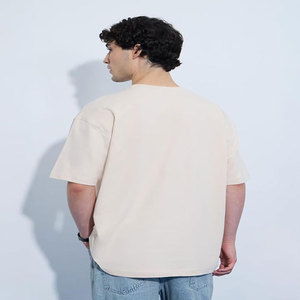 Camiseta en blanco de alta calidad con hombros descubiertos, camisetas en blanco a granel, cuello redondo, tu propio diseño, camiseta en blanco para hombres - Product Image 4