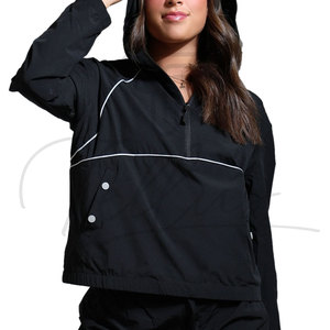 Chaqueta Cortavientos de Lona Personalizada con Logotipo para Hombre y Mujer, de Alta Calidad, Talla Grande, Informal, Transpirable, Resistente al Viento e Impermeable para Invierno - Product Image 4