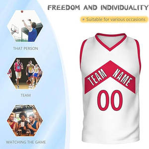 เสื้อบาสเก็ตบอลแบบระบายอากาศ ออกแบบเองได้ ไม่มีแขน สำหรับผู้ใหญ่ ทุกทีม มีจำหน่ายสำหรับฤดูร้อน - Product Image 6