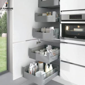 Ensemble de meubles de cuisine de luxe modulaire commercial, design d'évier de cuisine de style européen moderne personnalisé JY Project, en mélamine - Product Image 5