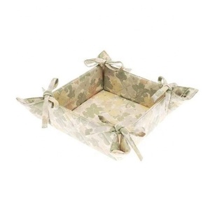 Wholesale Stylish Cotton Linen Home <b>Bread</b> Dough <b>Basket</b> Square Tailor-Made Center Heartin Printed Smart Counter Top Woven Baking - Product Image 5