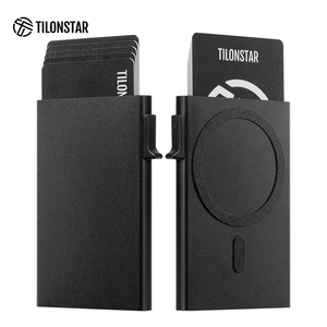 TILONSTAR TC101MG New Design Phone Back Aluminum Pop up Magsafe Cardholder Case RFID Blocking Magnetic Wallet <b>ID</b> Card <b>Holders</b> - Product Image 5