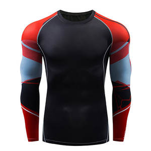 Camiseta de compresión ligera para fitness al aire libre para hombre, ropa deportiva elástica, camiseta de compresión de alto rendimiento. - Product Image 4