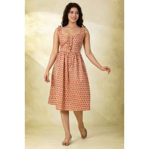 Vestido Corto de Algodón para Mujer, Estilo Boho Chic, Vestido de Verano Ligero, Atuendo Casual para la Noche - Product Image 1