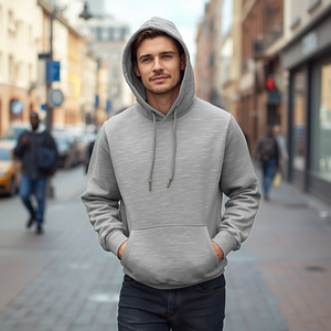 Sudadera con Capucha de Poliéster/Nylon de 500GSM, Gruesa y Cálida, Estilo Urbano, Unisex, Informal, con Bolsillos, OEM - Product Image 2