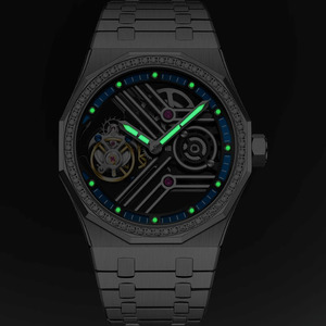 Montre mécanique automatique Tourbillon 7055 au design classique, montre de luxe pour homme, certifiée par le fabricant. - Product Image 4