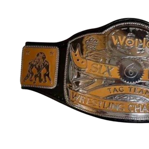 Cinturón de Campeonato Mundial de Lucha Libre en Parejas de Seis Hombres, Cinturón de Título Personalizable de Primera Calidad para Fanáticos y Coleccionistas - Product Image 3
