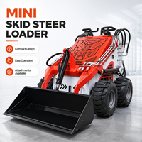 Livraison gratuite Sihai VT780 Mini chargeuse sur pneus 360 kg avec godet étroit de 820 mm