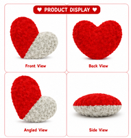 Cojín de Peluche con Forma de Corazón de Rosa, Juguete Suave, Almohada Romántica en Forma de Corazón de Rosa, Decoración para Sofá y Cama, Regalo, Venta al por Mayor OEM