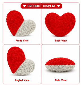 Cojín de Peluche con Forma de Corazón de Rosa, Juguete Suave, Almohada Romántica en Forma de Corazón de Rosa, Decoración para Sofá y Cama, Regalo, Venta al por Mayor OEM - Product Image 4