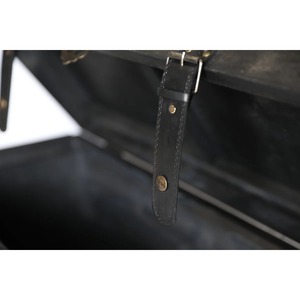 Classic Black Wooden Trunk <b>Box</b> Vintage Style Storage Chest For Clothes Wardrobe Storage Blanket And Bedding Organizer From India - Product Image 6