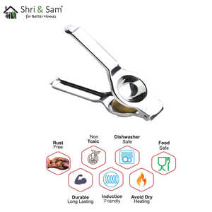 Stainless Steel Lemon <b>Squeezer</b> with Convenient Bottle Opener for Citrus <b>Juices</b> & Beverages - Product Image 2