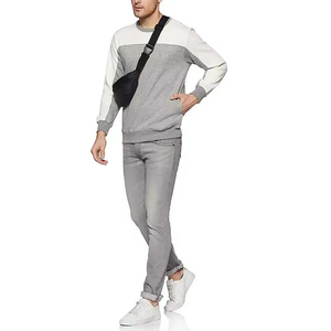 Sudadera de Cuello Redondo para Hombre, Diseño Moderno, 100% Algodón, Manga Regular, Letra Bordada, Estilo Holgado, Ecológica, Primavera - Product Image 2