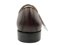 Dlords Gad Penny Chaussures Richelieu pour Homme en Cuir de Vachette Marron Plaqué, à Lacets, à Bout Pointu, Antidérapantes, pour le Bureau et la Carrière, Couleur Unie, en Cuir de Mouton