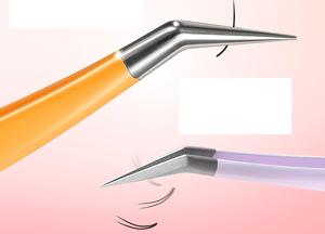 Pinzas de Extensión de Pestañas de Plata de Alta Calidad con Colores Mezclados, Pinzas para Pestañas con Punta de Volumen, Pinzas para Extensión de Pestañas - Product Image 6