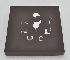 Juego de Cubiertos de Metal de Grado Alimenticio con Diseño de Estribo de Caballo, Dorado y Plateado, 5 Piezas, Caja de Regalo de Lujo, Logotipo Personalizado - Product Image 2