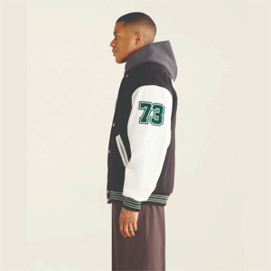 Custom Embroidered <b>Mens</b> Varsity Letterman <b>Baseball</b> Wool Leather <b>Jacket</b> Oversized Vintage Bomber <b>Jackets</b> Wholesale Manufacturer - Product Image 2
