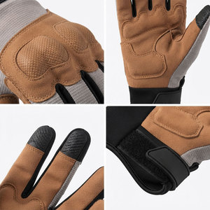 Vintage Leather Motorbike Racer <b>Gloves</b> Hard <b>Knuckle</b> Protection Touchscreen Capable Non Slip Long Distance Racing To Use <b>Gloves</b> - Product Image 4