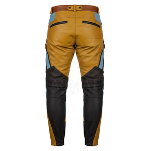 Pantalon de moto en cuir épais avec siège renforcé pour les motards professionnels et les événements de course - Product Image 6