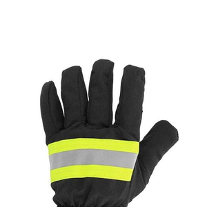 Gants de pompier en cuir ignifuges de sécurité avancés pour les opérations de sauvetage, avec sangle réfléchissante, service OEM - Product Image 5