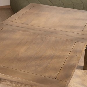 โต๊ะรับประทานอาหารทรงสี่เหลี่ยม วานดาน่า ไอวอรี่ ออเดอร์ ทำจากไม้มะม่วง ขนาด 160-200 ซม. บาซ - Product Image 6